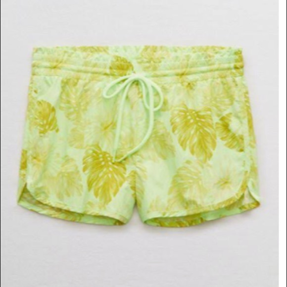 aerie Pants - BNWT Aerie Drawstring Running Shorts Glowbug XL